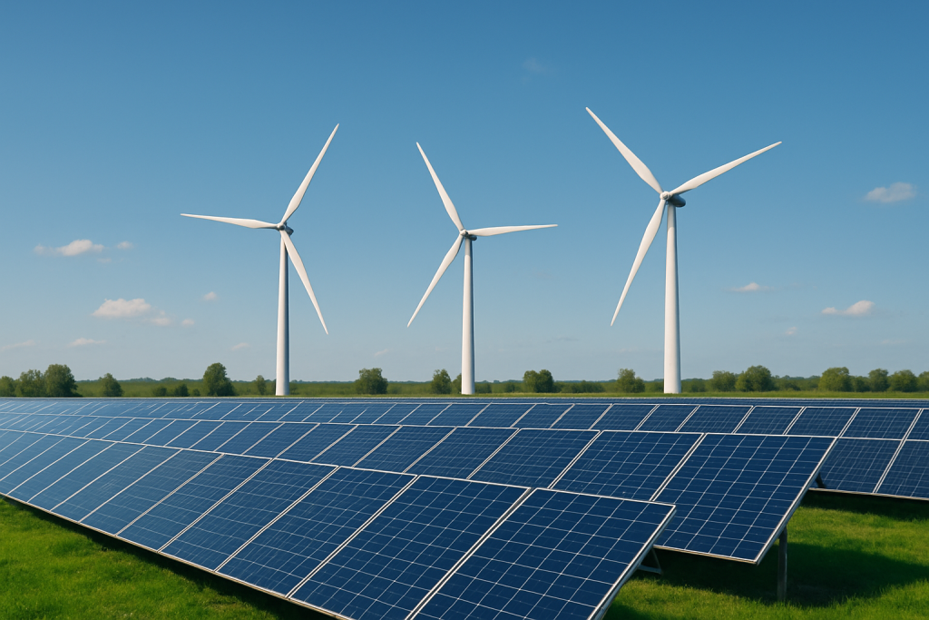 Çiloğlu Enerji ile sürdürülebilir geleceğe katkı sağlayan güneş panelleri ve rüzgar türbinleri; akıllı yenilenebilir enerji çözümleriyle çevre dostu elektrik üretimi.